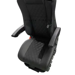 Factory Sales Luxury Pneumatic Suspension Heavy Truck Driver Seat With 3 Point Safety-belt