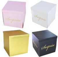 Boîte à explosion surprise pour anniversaire, fête de mariage, décoration de fête d'anniversaire, emballage cadeau, boîte à explosion pour la Saint-Valentin, 50x50 cm