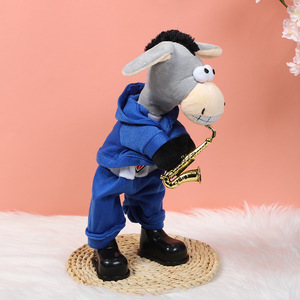 BELO TEMPO Giocattolo di <span class=keywords><strong>Peluche</strong></span> Super Morbido a Forma di <span class=keywords><strong>Asino</strong></span> - <span class=keywords><strong>Asino</strong></span> Elettrico Animato che Canta e Balla per Compleanno - Product Image 2