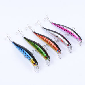9,7 cm/8,6G Pesca Jerk Minnow Señuelos de Pesca Fundición larga Flotante Minnow Lure Jerk Baits con anzuelo triple - Product Image 3