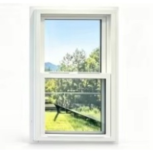 82 Type UPVC Double Hung Window Vinyl Tilt Sash Vertical Sliding Window Multi Chamber Soundproof Double Hung PVC Window - Product Image 1