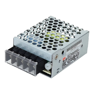 RS-15-12 – Fuente de alimentación de metal MeanWell SMPS de 12 V, 1,3 A, 15 W, convertidor de CA a CC con carcasa metálica para dispositivos industriales y electrónicos - Product Image 6