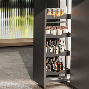 Vbosr hiện đại nhà bếp thép không gỉ giỏ cho Đơn vị cao lưu trữ Giá trượt ra ngăn kéo Pull-out giỏ - Product Image 3