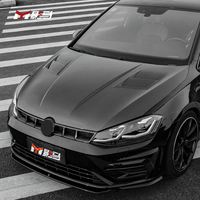 Grille de pare-chocs avant MK7 en fibre de carbone Aspec pour VW Volkswagen Golf7 7.5 MK7 MK7.5 2013-2020