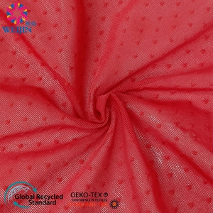 Tintura all'ingrosso campioni gratuiti 100% poliestere Dot Net <span class=keywords><strong>Tulle</strong></span> Power Mesh tessuto in maglia Jacquard in Nylon Spandex per abbigliamento - Product Image 1