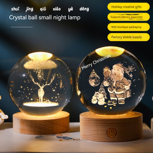 Starry <strong>Christmas</strong> Crystal Ball Nightlight <strong>Wholesale</strong> <strong>Gift</strong> Souvenirs Crystal Decoration Crafts Valentine's Day <strong>Gift</strong> <strong>Christmas</strong> <strong>Gifts</strong> - Product Image 3