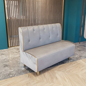 Nuevo Diseño de Muebles para Restaurante, Asientos de Cuero Rosa para Cafetería, Juego de Mesa y Sillas para Cafetería, Bar o Hamburguesería - Product Image 2