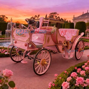 Carruajes Reales Más Populares, Carruaje Eléctrico sin Caballos de <span class=keywords><strong>Cenicienta</strong></span>, Carroza de 4 Ruedas para Paseos Turísticos de Princesas en Oferta - Product Image 3