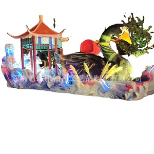 Sculpture d'animal en résine, figurine d'extérieur, décoration traditionnelle du Nouvel An chinois faite à la main, durable, à poser au sol, emballage monobloc - Product Image 2