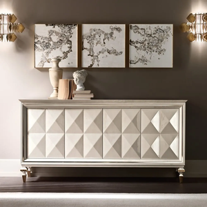 High End Good Quality Solid Wood Living Room Cabinets Storage Rectangle Cabinet <b>Sideboard</b> for Villa Furniture Solid Wood Living - Product Image 1