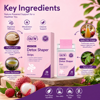 OKTW Bandes buvables nettoyantes à dissolution orale au thé vert, détoxifiantes aux herbes, en gros, saveur naturelle, livraison rapide