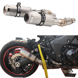 Новая выхлопная труба (средняя секция) Huatai RM Performance Ninja 1000 Z1000 Z1000SX 2010-2020 для мотокросса, 51 мм, карбон - Product Image 3