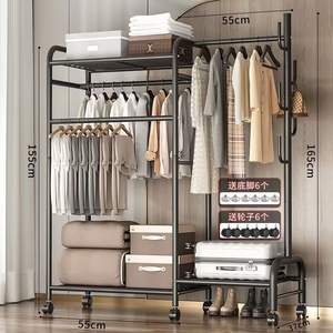 Percheros para colgar ropa de dormitorio de <span class=keywords><strong>metal</strong></span> de pie portátiles duraderos de alta calidad personalizados al por mayor - Product Image 4