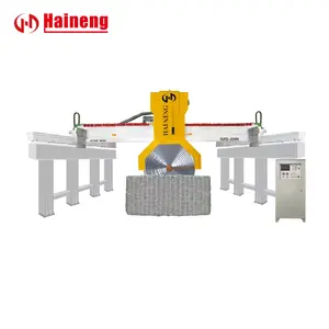 Alta qualidade guia coluna tipo plc sistema ponte serra mármore corte máquina pedra máquinas cortador mármore granito máquinas