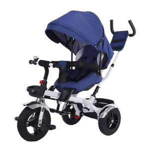 Cochecito de bebé barato, triciclo <span class=keywords><strong>infantil</strong></span>, asiento giratorio de 2022 grados, puede acostarse o sentarse, 360 - Product Image 5