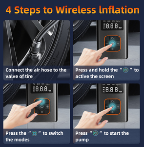 4000mah 150PSI Portable lumière LED arrêt automatique pompe à <span class=keywords><strong>compresseur</strong></span> <span class=keywords><strong>d</strong></span>'<span class=keywords><strong>air</strong></span> manomètre numérique gonfleur de pneu en plastique pour pneus de voiture - Product Image 6