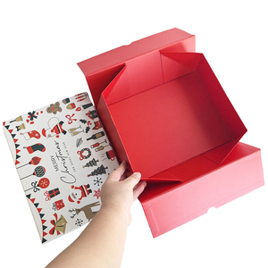 Caja de regalo de gama alta, caja de paquete de papel de Navidad plegable vacía grande creativa para embalaje de taza de bufanda - Product Image 2