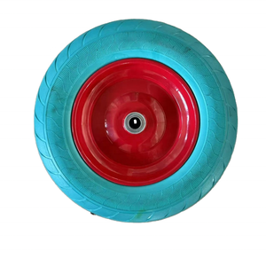 16 Inch 4.80/4.00- 8 Puncture Proof Solid PU Foam <strong>Wheel</strong> <strong>for</strong> Wheelbarrow Solid PU <strong>Wheel</strong> <strong>Trolley</strong> Wagon Barrow <strong>Wheel</strong> No Reviews yet - Product Image 2