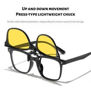 Gafas Plegables con Marco Óptico, Logotipo Personalizado, Lentes de PC Amarillo, Rojo y Naranja, Protección Anti Luz Azul y Visión Nocturna - Product Image 3