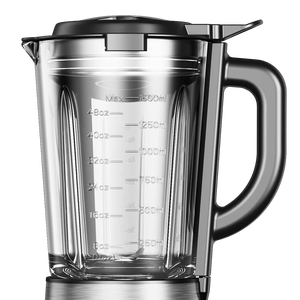 Procesador de Alimentos Eléctrico Comercial y Doméstico de 5 Velocidades, Licuadora de Mesa de Acero Inoxidable con Perilla Manual de Velocidad Variable y <span class=keywords><strong>Vaso</strong></span> de Vidrio - Product Image 4