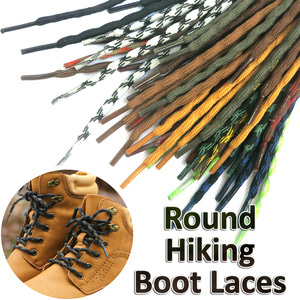 Lacets de sport d'escalade tressés à double boule durables en gros, antidérapants, en polyester plat, métalliques, pour l'extérieur, très résistants, 5 mm, paire - Product Image 3