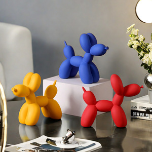 Figura Decorativa de Perro Globo Esculpido en Resina Epoxi, Estilo Artístico Moderno, Color Sólido, Arte Popular, Decoración para Hogar u Oficina - Product Image 3