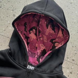 Custom Men's Hooded <b>Jacket</b> Wholesale Cotton Fleece OEM ODM <b>Camo</b> Lined Hood Printed Zip up Hoodie Manufacturer - Product Image 3