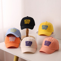 Casquettes de baseball pour enfants en coton à visière incurvée, broderie en relief, logo personnalisé, vente en gros, fournisseur, exportateur, fabricant