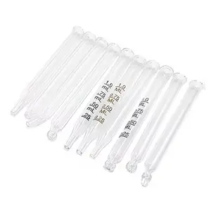 Customizable Essential Oils Pipette Glass Pipette For Dropper Glass Cylinder Pipe Surface Handling Glass Material