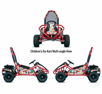 Kart électrique tout-terrain 4 roues pour enfants – Buggy robuste et sûr – Cadeau idéal pour garçons et filles – Équipement de jeu extérieur
