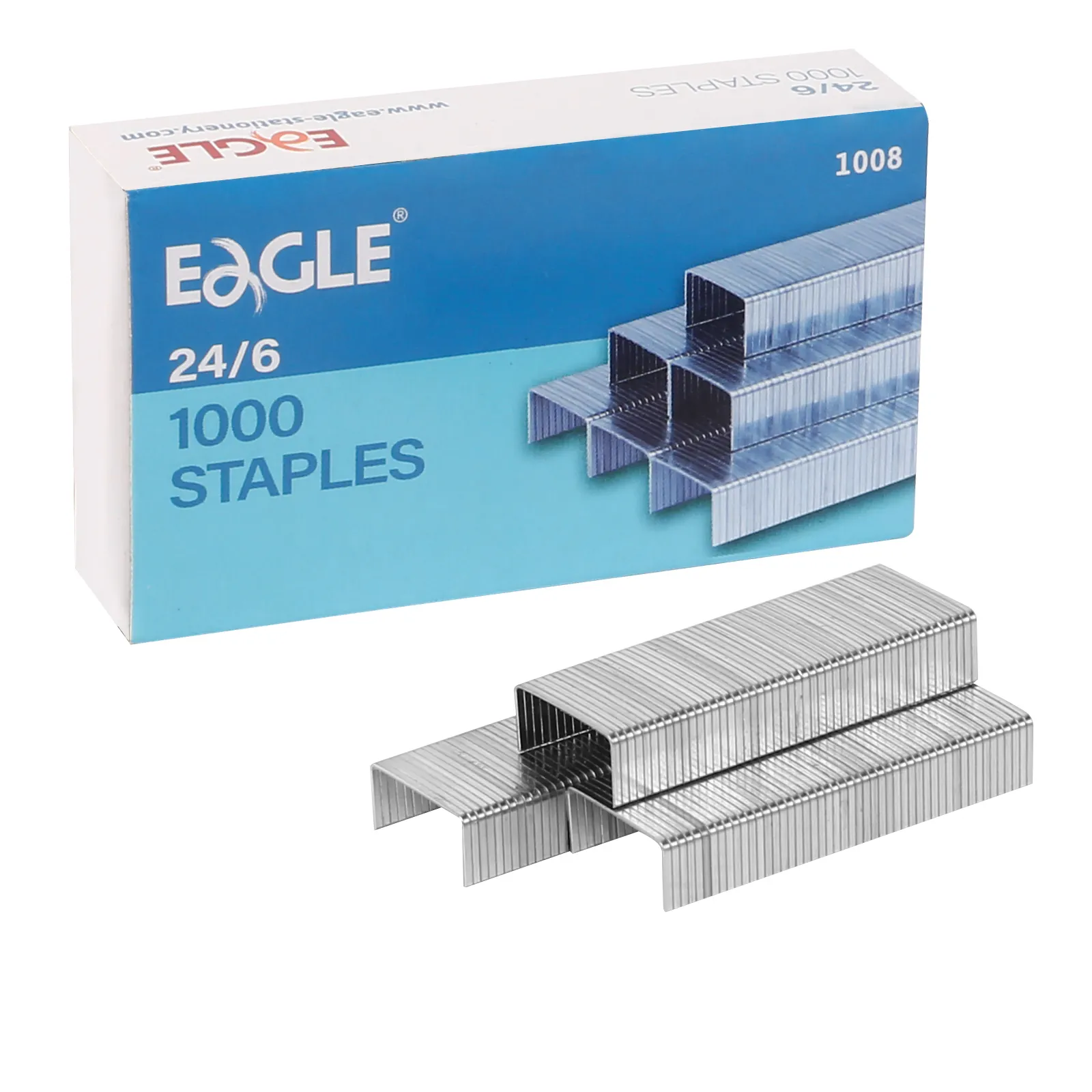 Eagle Pin Staples kualitas tinggi 24/6 alat tulis Pin staples baja tahan karat untuk dijual