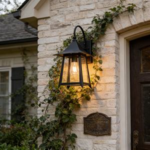 Modern Porch <b>Light</b> Waterproof <b>LED</b> Wall Mounted Garden <b>Light</b> Industrial Style Black Outdoor Wall <b>Light</b> Power - Product Image 3