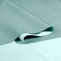 Tissu occultant en faux lin 100% polyester ignifuge résistant aux flammes inhérent pour textile à la maison