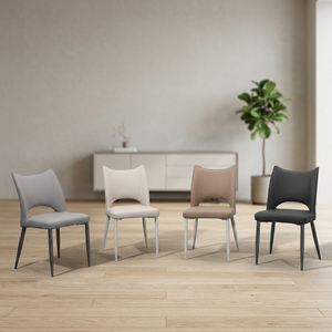 Modern PU Leather <b>Living</b> <b>Room</b> <b>Chair</b> Solid Back Metal Legs Ergonomic Design Home Furniture Minimalist Style - Product Image 2