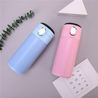 Ventes chaudes, gourde portable en acier inoxydable 304 à double paroi, avec couvercle pop-up pour les voyages