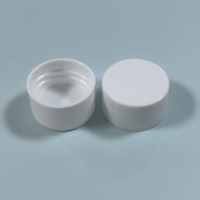 Bouchon à vis PP 28 mm à surface lisse avec insert en mousse PE, étanche, durable, écologique, léger pour cosmétiques et boissons