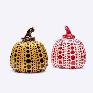Artisanat en résine : Sculpture de citrouille <span class=keywords><strong>Yayoi</strong></span>, Figurine de collection Kusama Love, Fait main, Personnalisable, Cadeau - Product Image 1
