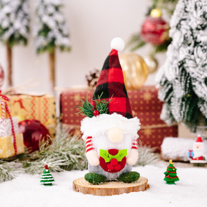 Décorations de Noël Père Noël <span class=keywords><strong>Image</strong></span> Décorations de chef de Noël Portant des chapeaux tricotés Mignon vieil homme <span class=keywords><strong>sans</strong></span> <span class=keywords><strong>visage</strong></span> nain - Product Image 6