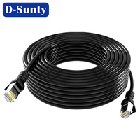 Cable Gigabit CAT6 de Cobre Puro de Alta Velocidad SFTP, Cable de Conexión 26AWG, Cable de Internet Blindado, Cable Ethernet, Precio de Fábrica