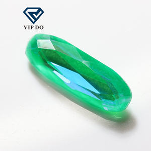 Point Back cristal <span class=keywords><strong>verre</strong></span> gemmes longue coupe ovale MK Fluorescent série strass artisanat bricolage Point Back pierres strass en vrac - Product Image 3