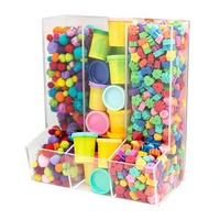 Organisateur de bureau en acrylique amélioré, pré-assemblé, léger, avec porte-stylos et rangement de bureau