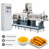 Ligne de production industrielle automatique de machine à fabriquer des miettes de pain, extrudeuse haute capacité avec pompe pour boulangerie (380V)
