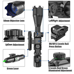 Mira <span class=keywords><strong>Óptica</strong></span> Táctica 4-16x50EG con Doble Iluminación Holográfica y Punto Rojo/Verde, Lentes con Revestimiento Impermeable para Uso Táctico - Product Image 3