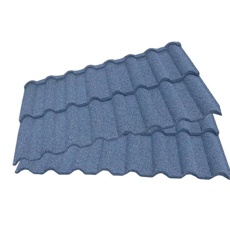 Matériaux de bonne qualité Tuiles de toit en acier revêtues de pierre colorée Tuiles de toiture de tuile de toit de métro