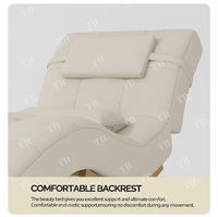 Turri Moderne De Luxe Spa Lit Canapé Table D'extension Courbé Velours Salon De Beauté Faux Cils Doublure En Métal Matériel