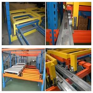 לדחוף בחזרה מזרן מחסן מחסן מדף מזרן כבד חובה מדפים פלדה קרים מדפים קרים לדחוף מערכת מתלה בחזרה - Product Image 6