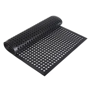 industrial Wet Area Commercial Anti-Fatigue Drainage holes Rubber Matting