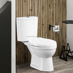 WC moderne en céramique <span class=keywords><strong>à</strong></span> double chasse, <span class=keywords><strong>à</strong></span> poser au sol, avec <span class=keywords><strong>siphon</strong></span> intégré - Product Image 1