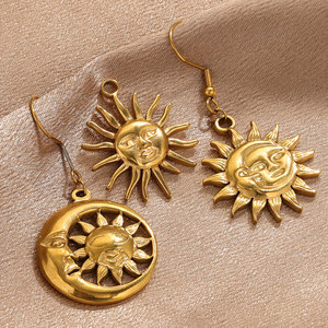 Collana con ciondolo impermeabile 18K placcato in oro Non appannato in acciaio inossidabile nuovo creativo - Product Image 2