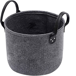 Felt storage basket Household pet toy storage basket Dog food storage bag